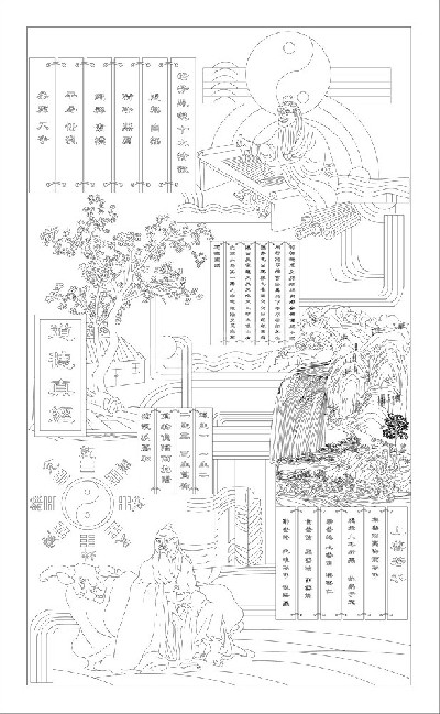 人文歷史浮雕雕塑原創(chuàng)手繪設計稿