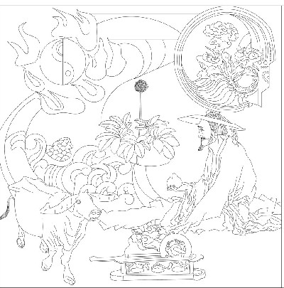 人文歷史浮雕雕塑原創(chuàng)手繪設(shè)計稿
