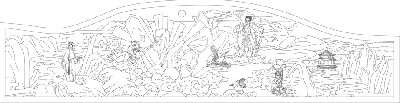 人文歷史浮雕雕塑原創(chuàng)手繪設(shè)計稿